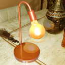 Ver imagem 3 de Abajur Cobre Conforto Visual Leitura Minimalista Decoração