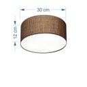 Ver imagem 2 de Plafon para Sala de Tv Cilíndrico Tv-3010 Cúpula Cor Café