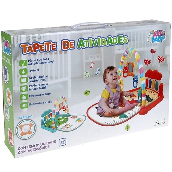 Tapete Atividades Ginasio para Bebes Piano Musical Mobile - 3