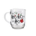 Ver imagem 3 de KIT CANECA DE VIDRO E MINI BANDEJA NATAL MAGICO HOHOHO SIMAS