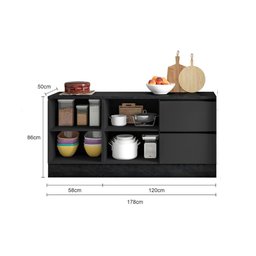 Cozinha Modulada Etna 2 Balcões para Pia - 4