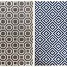 Tapete Decorativo Dupla Face Hera 200x250 ( 4855 ) Azul e Marrom - Gran Belo - 1