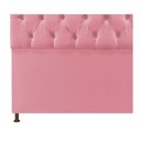 Ver imagem 3 de Cabeceira Sofia 140 Cm Casal Suede Rosa Bebê