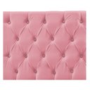 Ver imagem 2 de Cabeceira Sofia 140 Cm Casal Suede Rosa Bebê