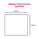 Ver imagem 3 de Toalha de Mesa Quadrada 4 Lugares Costela de Adão