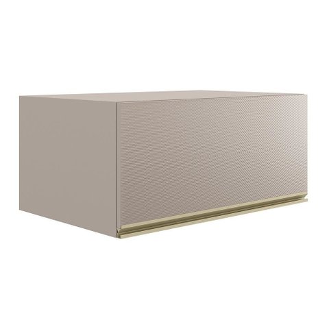 Armário Aéreo Proença D9180 80 Cm 1 Porta Basculante Nogueira Nude Prime Tx - Demartêz