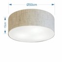 Ver imagem 2 de Plafon para Sala Cilíndrico Sl-3014 Cúpula Cor Rustico Bege