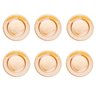6 Pratos P/refeições Cristal Bolinhas Pearl Âmbar 28cm Wolff - 1