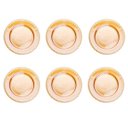 Ver imagem 1 de 6 Pratos P/refeições Cristal Bolinhas Pearl Âmbar 28cm Wolff