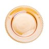 6 Pratos P/refeições Cristal Bolinhas Pearl Âmbar 28cm Wolff - 3
