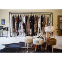 Ver imagem 4 de Banqueta Puff Redondo de Couro Legítimo com Pelo 40 X 40 Pés Removíveis