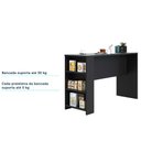 Ver imagem 5 de Bancada Mesa Gourmet para Cozinha 150cm X 97cm com 3 Prateleiras Suprema Luciane Móveis