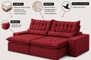 Ver imagem 2 de Sofá Petra Retrátil Reclinável 290cm - Vermelho
