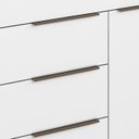 Ver imagem 6 de Cômoda Quarto de Solteiro 111cm 4 Gavetas Amel Branco A15 - Mpozenato