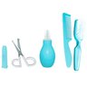 Kit Cuidados do Bebê Com Pente Escova Tesoura Aspirador Nasal Kit Recém-Nascido Lillo - Azul - 1