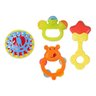 Kit Conjunto 4 Brinquedos Educacional Infantil Bebê Chocalho - 1