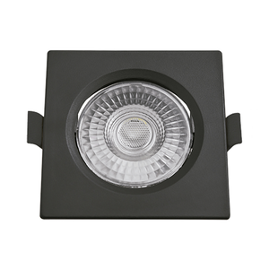 Spot de Led Embutir Alltop Mr11 Quadrado 3w Preto Bivolt Taschibra 3000k Luz Quente