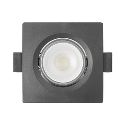 Spot de Led Embutir Alltop Mr11 Quadrado 3w Preto Bivolt Taschibra 3000k Luz Quente - 2
