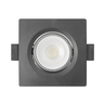 Spot de Led Embutir Alltop Mr11 Quadrado 3w Preto Bivolt Taschibra 3000k Luz Quente - 2