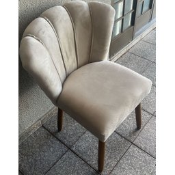 Kit Cadeira Pétala Sala de Estar, Salão Beleza, Luxo Conforto e Elegância - Suede- (bege) - Jrc Móve - 10
