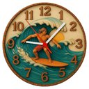 Ver imagem 1 de Relógio de Parede - Surf -efeito 3d -25x25x2cm