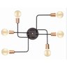 Plafon para Corredor Retro Vintage Industrial Sc-9000-6 Preto Cobre - 3