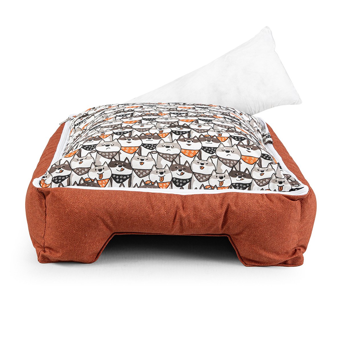 Cama de Cachorro Impermeável com Zíper Pandora 53x53 Bolt Capuccino - 5