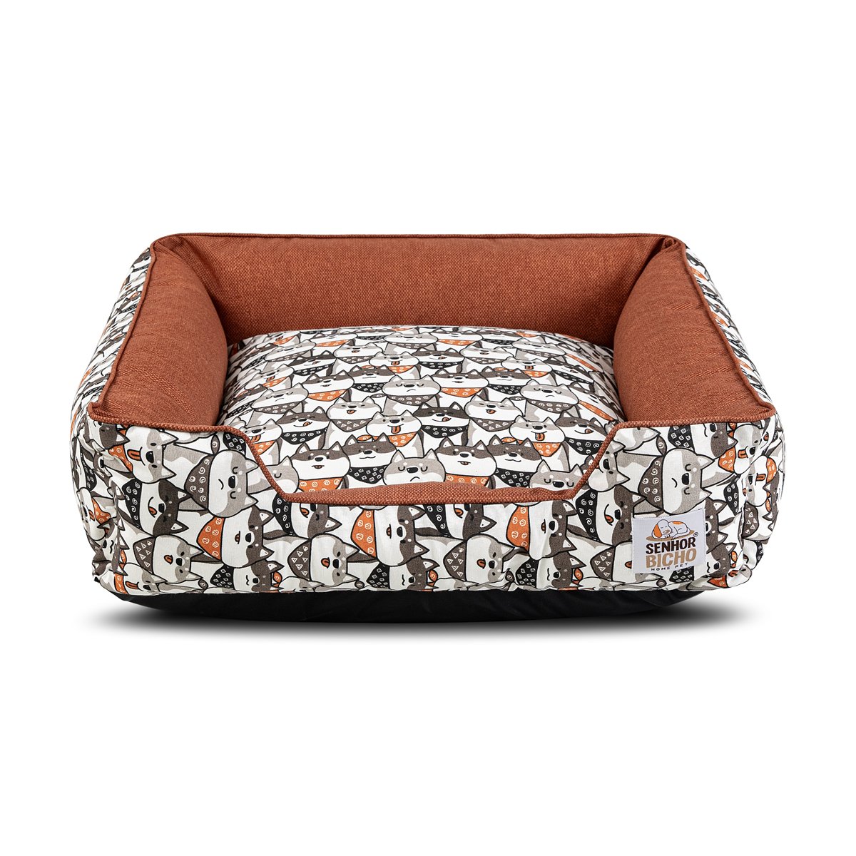 Cama de Cachorro Impermeável com Zíper Pandora 53x53 Bolt Capuccino