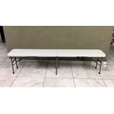 Ver imagem 7 de Banco Maleta 4 Lugares Dobrável 180x28x43cm Cor Branca