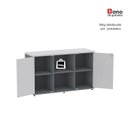 Ver imagem 7 de Armário Credenza 2 Portas Pivotante P25 Cinza/Grafito