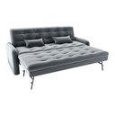 Ver imagem 3 de Sofá Cama Reclinável 3 Lugares Casal com Bicama Auxiliar Madalena Matrix