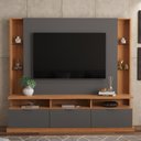 Ver imagem 1 de Estante Home Bilbao Lukaliam para Tv até 70" 3 Portas