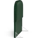 Ver imagem 3 de Cabeceira Cama Box 100cm Lanna com Puff Recamier Doha W01 Couríssimo Verde - Lyam Decor
