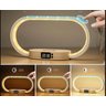 Luminária de Mesa Led Dimerizável Carregador Celular por Indução e Usb e Relógio Digital - 3