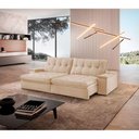Ver imagem 1 de Sofá Lua Linho 02 Módulos 100 Cm B25cm Meu Sofá Online A294 Linho Creme