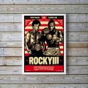 Ver imagem 2 de Quadro Decorativo Rocky Balboa iii 33x24cm - com Vidro:madeira Branca