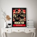 Ver imagem 1 de Quadro Decorativo Rocky Balboa iii 33x24cm - com Vidro:madeira Branca