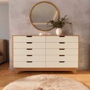 Ver imagem 1 de Cômoda Alice 10 Gavetas em 100% Mdf