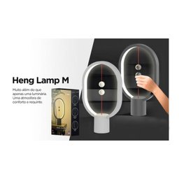 Luminária Abajur Heng Lâmpada M Interruptor Magnético LED - 4