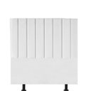 Ver imagem 1 de Cabeceira Estofada Cama Box Solteiro Carla 100cm Courino:branco
