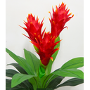 Ver imagem 3 de Planta Realista com Flores Bromelia 3 Flores 80cm Sala Decor