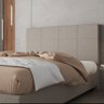 Cabeceira Estofada Casal Queen Size 160 Cm Marte Linho Bege Skybox - 1
