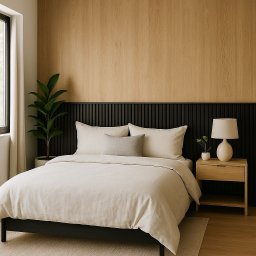 Painel Ripado Preto Fosco Und - 3