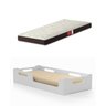 Cama Cecília Solteiro Montessoriana 100%mdf + Colchão Solteiro 188x88 Prodormir - Branca - 1