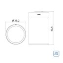 Ver imagem 4 de Lixeira Sense Round Aço Inox Automática com Sensor 11 Litros - Tramontina 94543/011