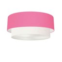 Ver imagem 1 de Plafon para Quarto Cilíndrico Sq-3065 Cúpula Cor Rosa Bebê Branco