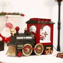 Ver imagem 5 de Trem Luz Som e Movimento Bronze e Vermelho a Pilha 31x24x15cm