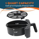 Ver imagem 2 de Elite Gourmet Eaf-3218 Air Fryer Elétrica Compacta 1l Preta