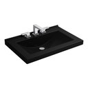 Ver imagem 3 de Cuba de Apoio ou Sobrepor Lavatório Concava com Mesa 70x45,5cm Ébano - L.94.95