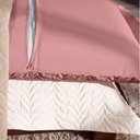 Ver imagem 2 de Porta Travesseiro Paris Percal 150 Fios 100% Algodão 70x50cm Matelado com Debrum:Palha